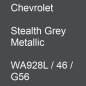 Preview: Chevrolet, Stealth Grey Metallic, WA928L / 46 / G56.